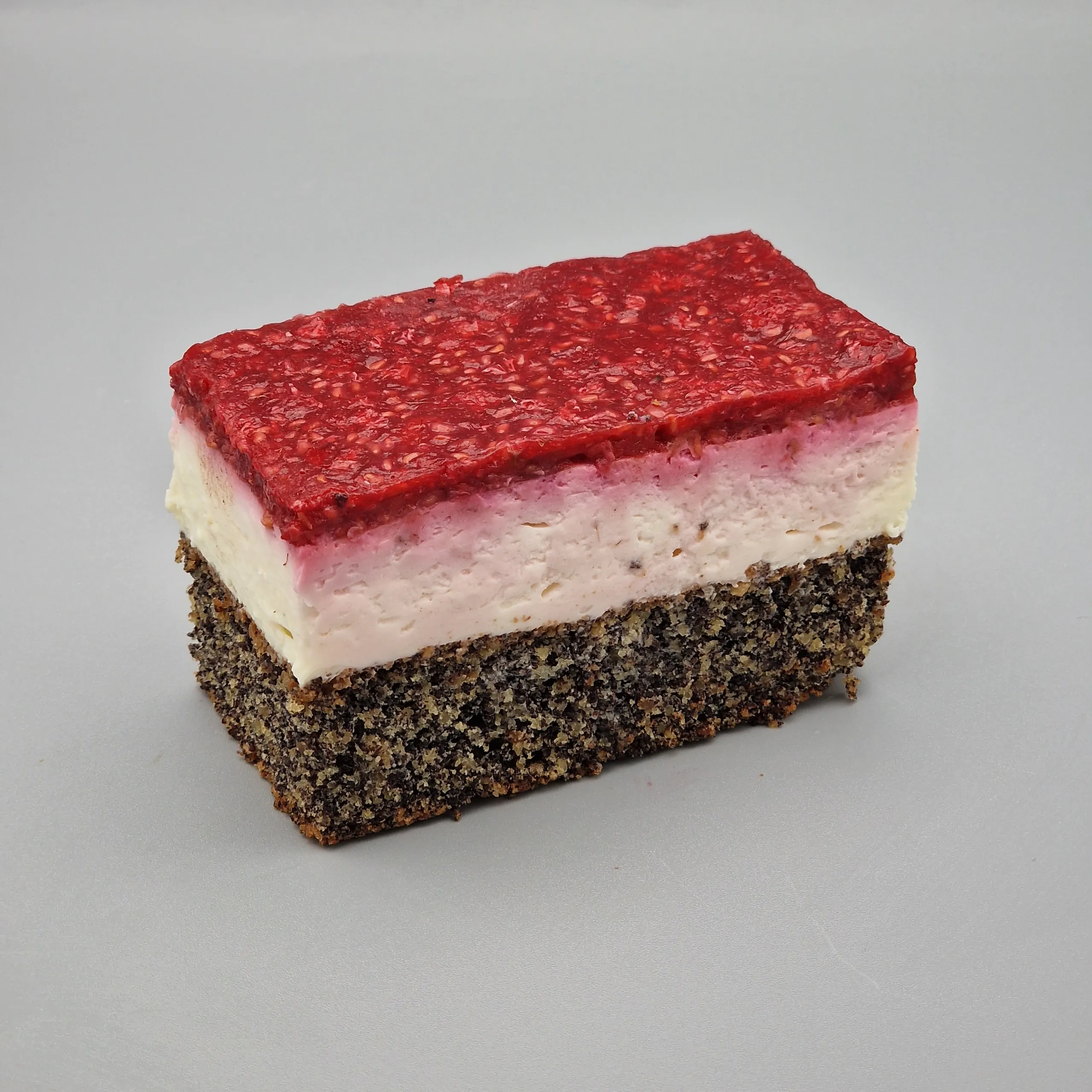 Himbeer Mohn Schnitte